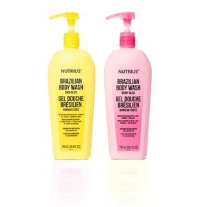 Nutrius Brazilian Body Wash Coco Bliss & Berry Bliss 25.4 Fluid Ounce 2 Pk